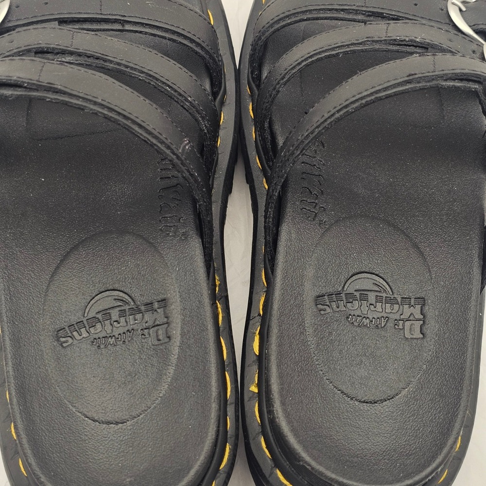 Dr. Martens Blaire Slide Sandals Size 9 Black Platform Goth Grunge Streetwear - Picture 5 of 10